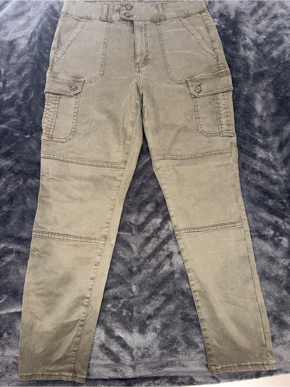 American Eagle Outfitters Olive Green Super High Rise Cargo Jeggings